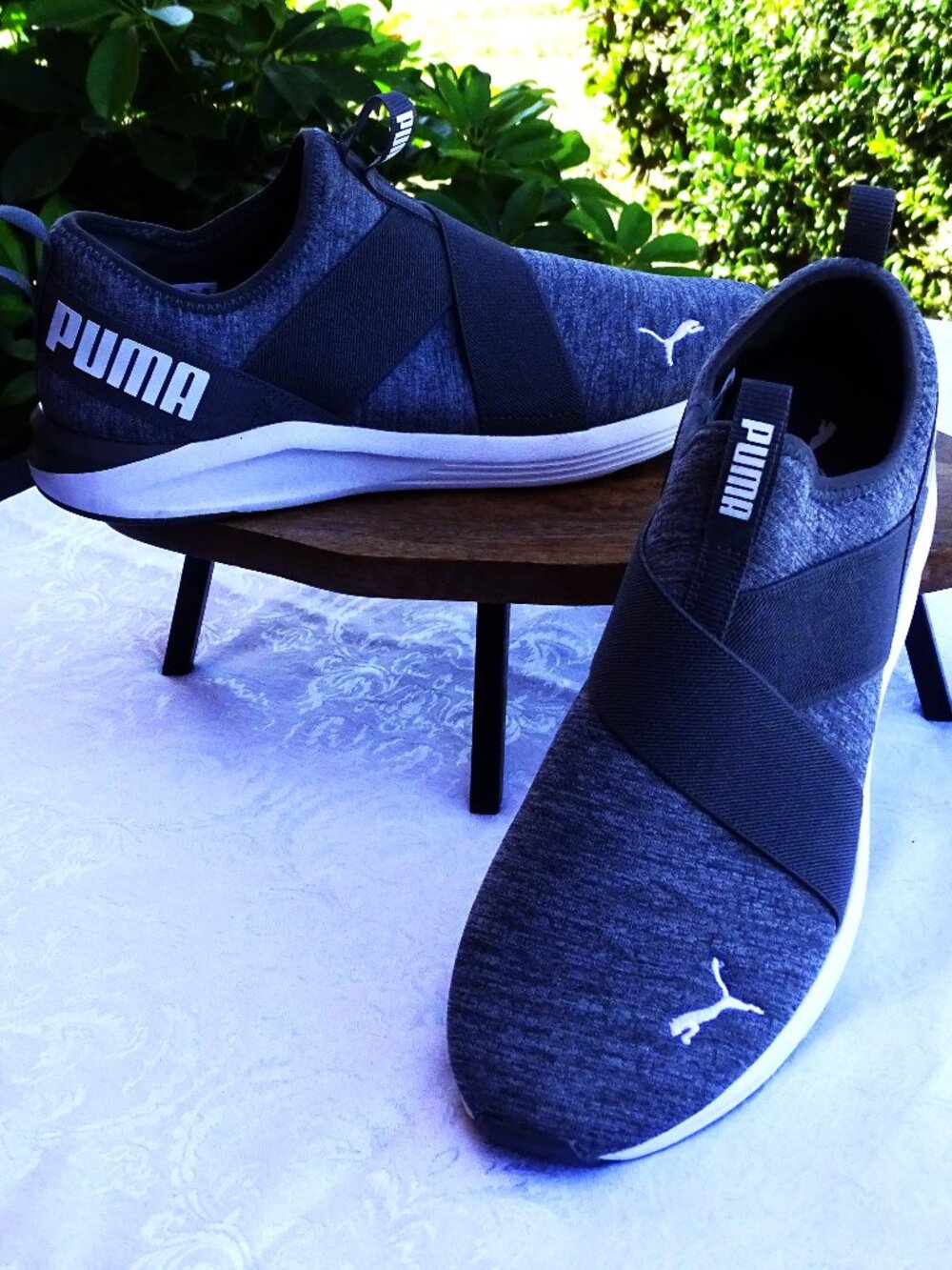 Puma Soft foam Slip On Athletic Shoes Size 8.5 Gray Women
